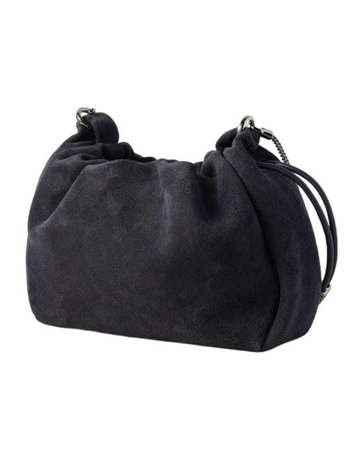 Brunello Cucinelli Black Drawstring Shoulder Bag