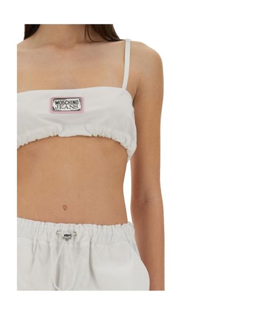 Moschino White Short Sling