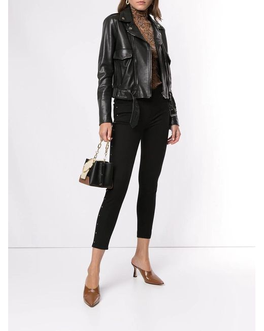 J Brand Black Riveted Skinny Jeans