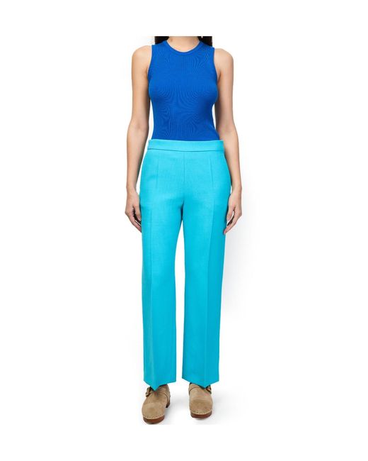 Chloé Blue Tank Top With Logo