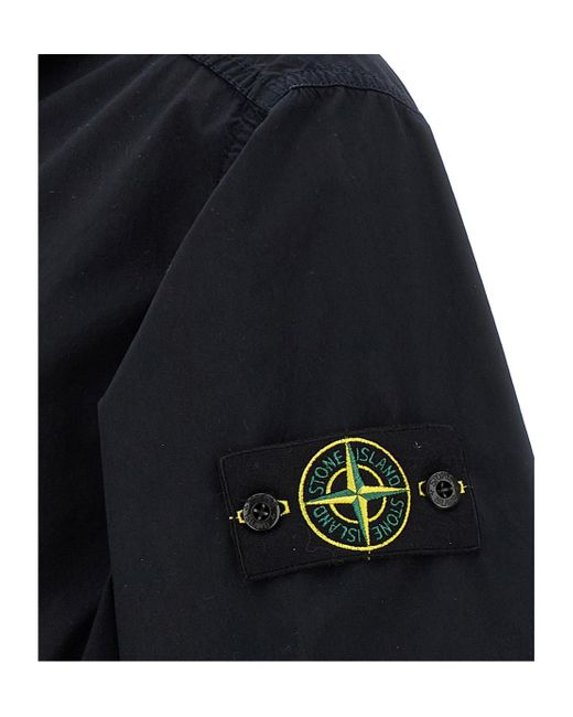 Stone Island Blue 'Light Compact Touch Poly-Tc' Parka for men
