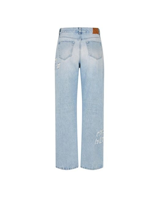 Casablanca Blue Belt-Loop Jeans