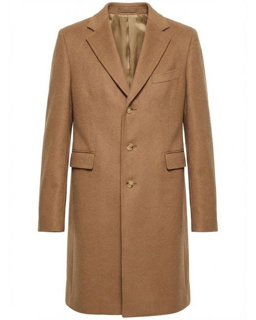 Gucci Brown Cities Label Single Breasted Coat for men