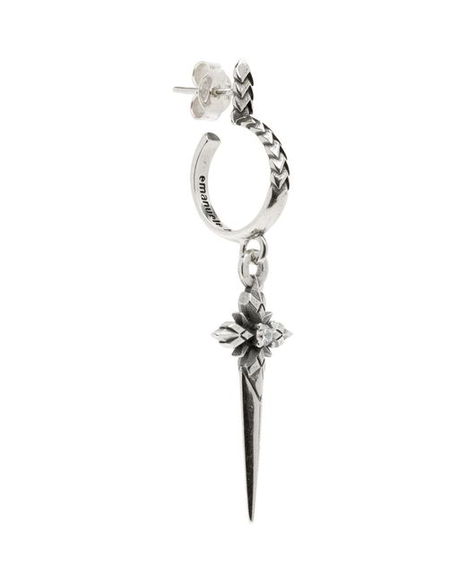 Emanuele Bicocchi Metallic Stella Ventis Dagger Single Earring for men