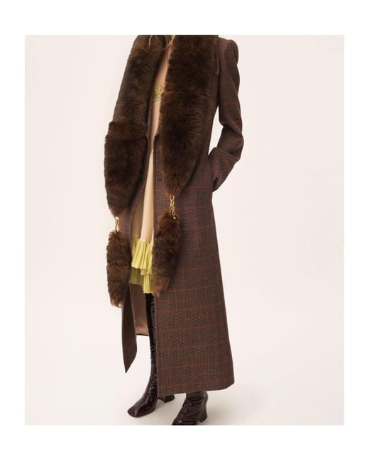 Chloé Brown Chloé Double Breasted Buttoned Coat
