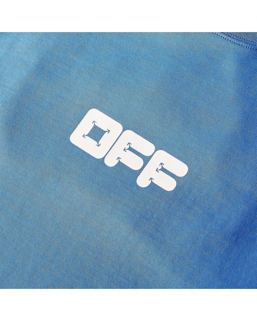 Off-White c/o Virgil Abloh Blue Slim Fit T-Shirt for men
