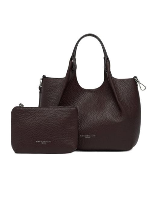 Gianni Chiarini Brown Dua Medium Top-Handle Shoulder Bag