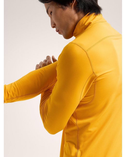 Arc'teryx Yellow Zipper Collar Sweatshirt for men
