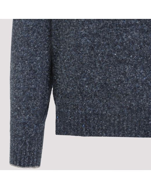 Brunello Cucinelli Blue Sweater for men