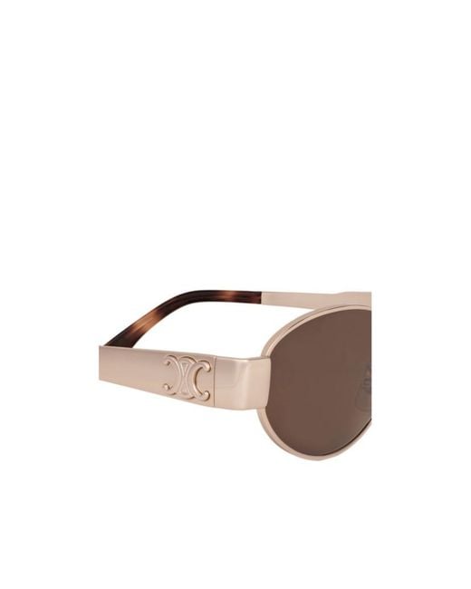 Céline White Triomphe Metal 01 Sunglasses