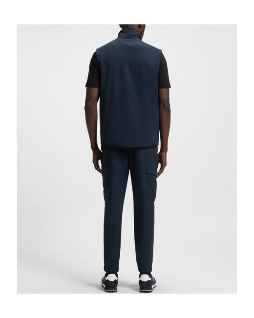 Boss Blue Boss Drawstring Tapered-Fit Pants for men