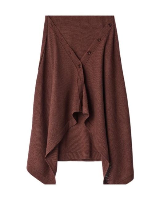 Lemaire Brown Buttoned Skirt