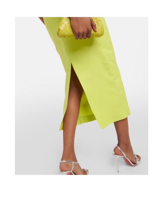 Roland Mouret Yellow One Shoulder Dress