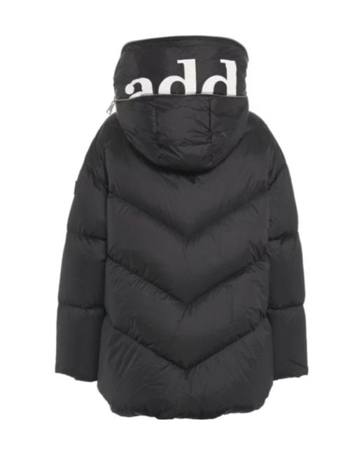 Add Black Logo-Patch Puffer Jacket