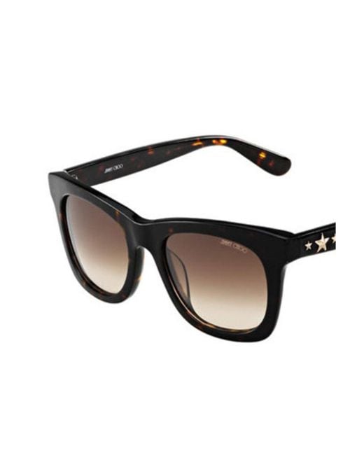 Jimmy Choo Metallic Logo Sunglasses