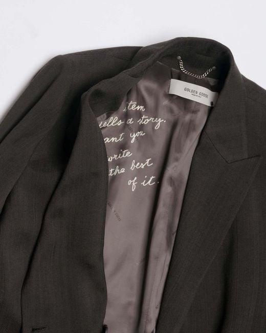 Golden Goose Deluxe Brand Green Double Breasted Blazer