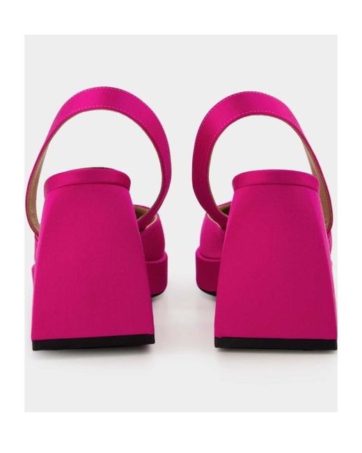 NODALETO Pink Bulla Jones Square Toe Pumps