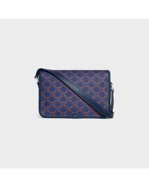 Céline Blue Small Folco Messenger for men