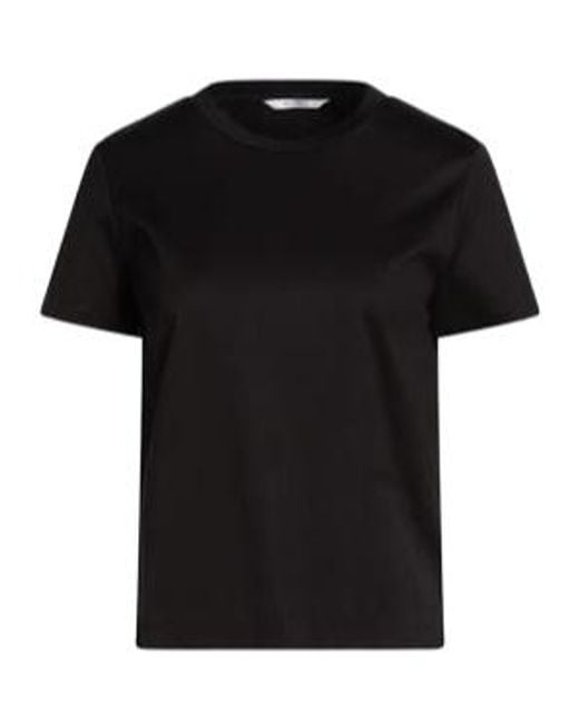 Max Mara Black Crew-Neck Short-Sleeve T-Shirt