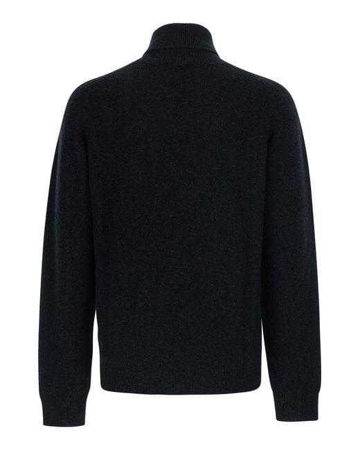 Roberto Collina Blue Turtleneck Knitted Sweater for men
