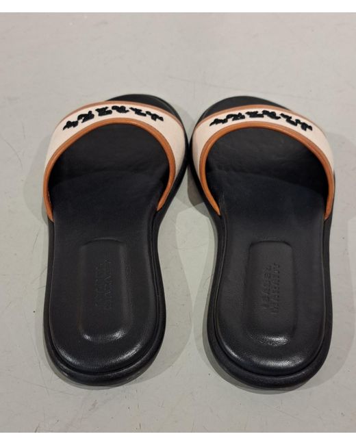 Isabel Marant Brown Open-Toed Slippers