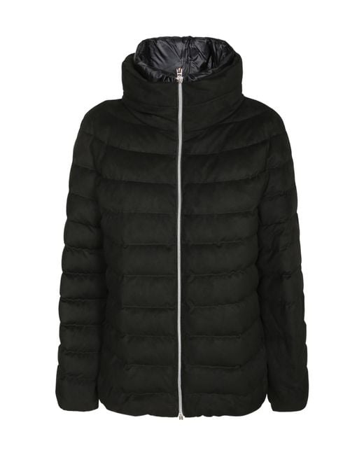 Herno Black High-Neck Down Jacket