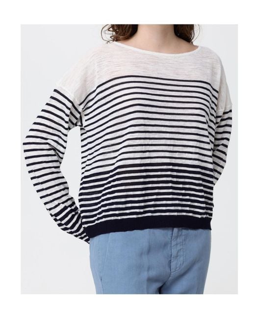 Roberto Collina White Striped Top