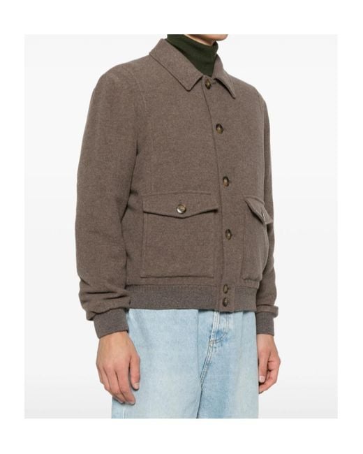 Canali Brown Wool Jacket for men