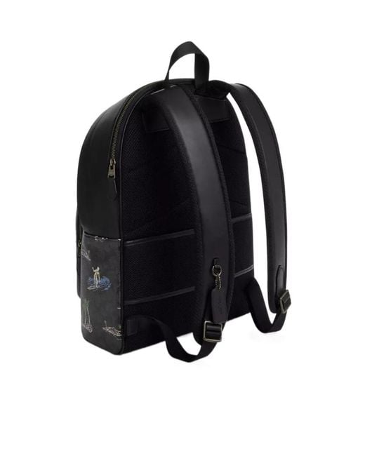 COACH Black West Backpack for men