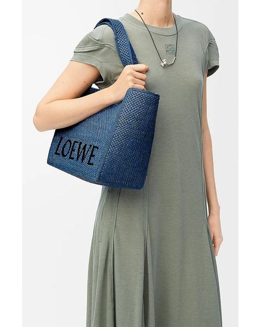 Loewe Blue Font Medium Tote Bag