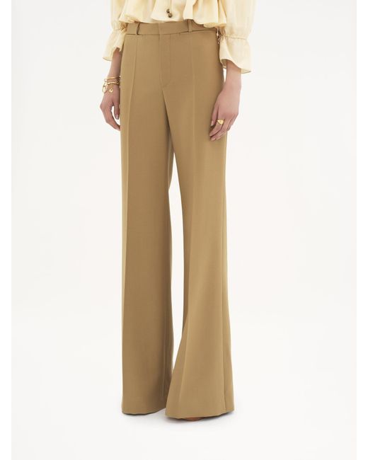 Chloé Natural Chloé Flared Tailored Trousers