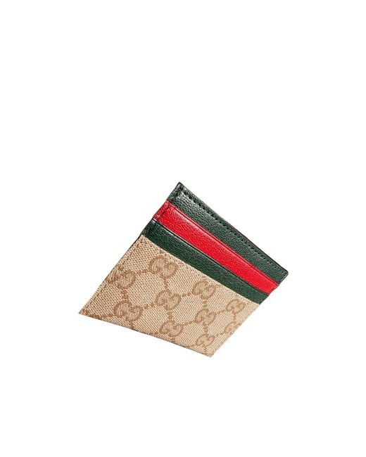 Gucci Red Card Case With Slots