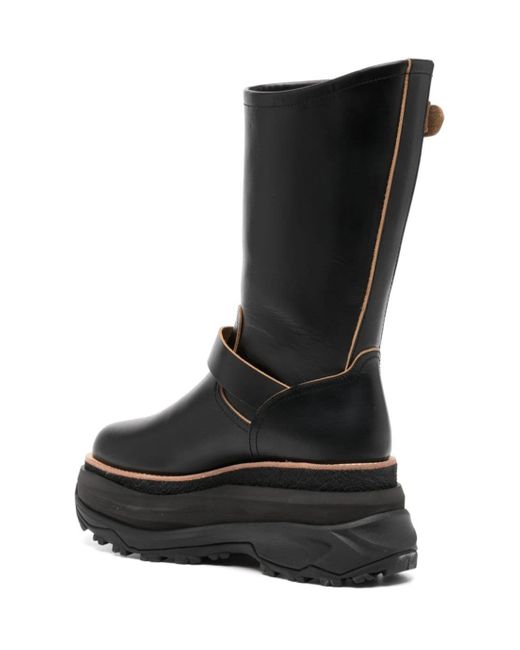 Sacai Black Long Boots