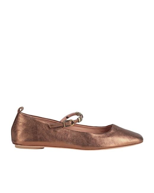 MAX&Co. Brown Plain Colour Ballet Flats