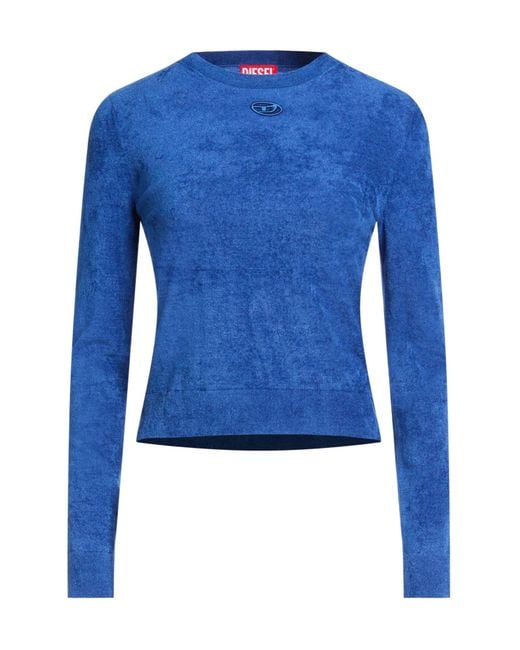 DIESEL Blue Simple Solid-Color Long Sleeves