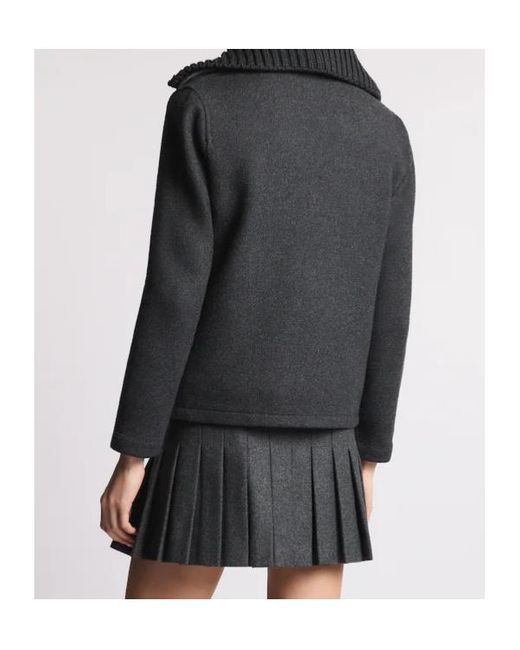 Fay Black Toggle Fastening Coat