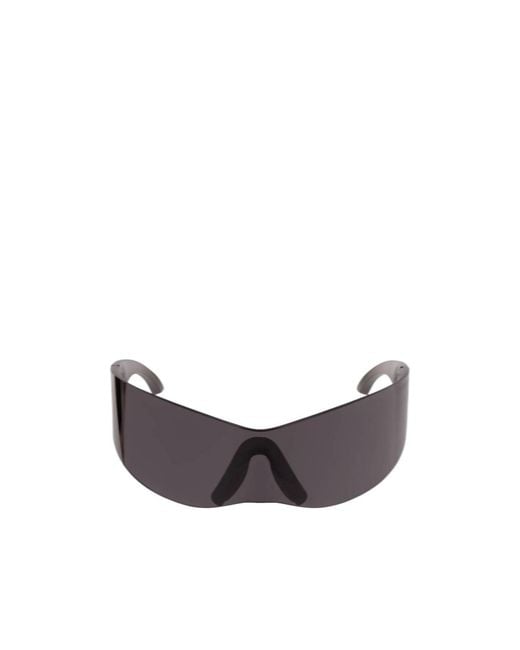 Balenciaga White Eyewear Panther Mask Sunglasses for men