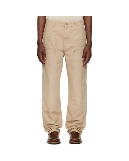 Carhartt Natural Double Knee Jeans for men