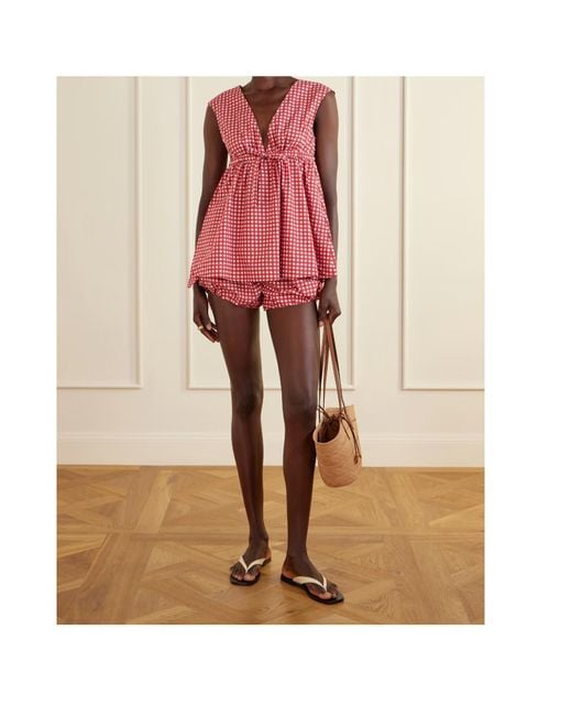 Posse Red Plaid Shorts