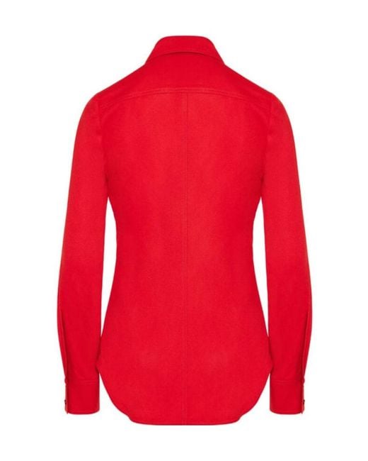 Stella McCartney Red Long-Sleeved Shirt