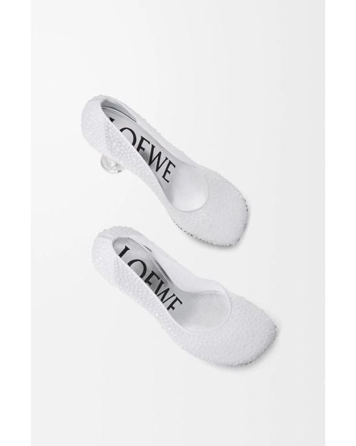 Loewe White 90Mm Strass Toy Pump