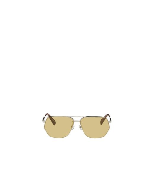 Jacquemus Metallic Double Beam Sunglasses