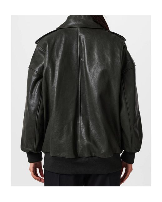 McQueen Black Aviator Bomber Jacket
