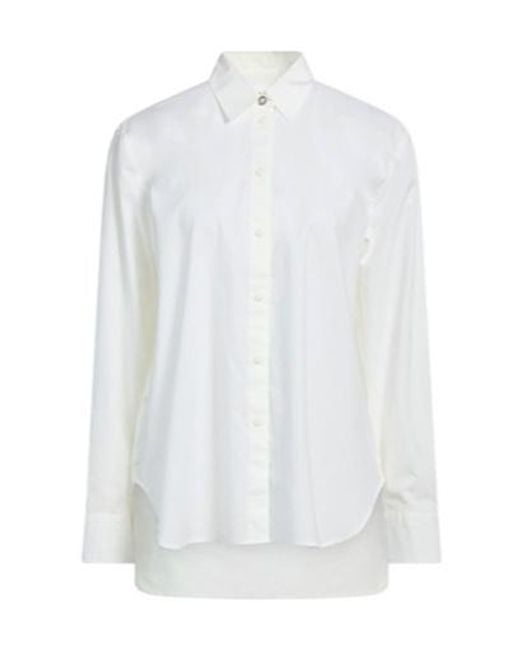 Rag & Bone White Solid-Color Shirt