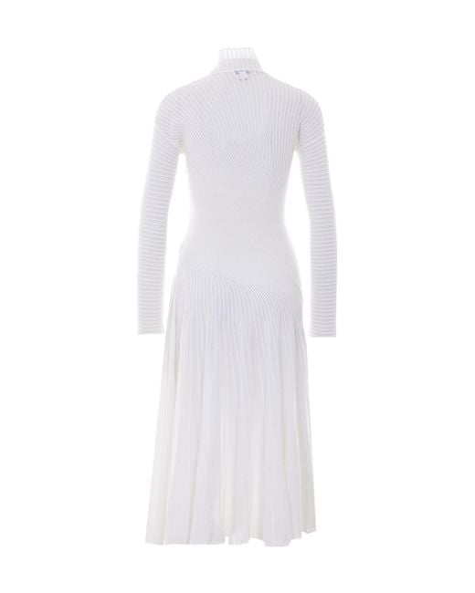 Alaïa White Alaïa Twisted Dress