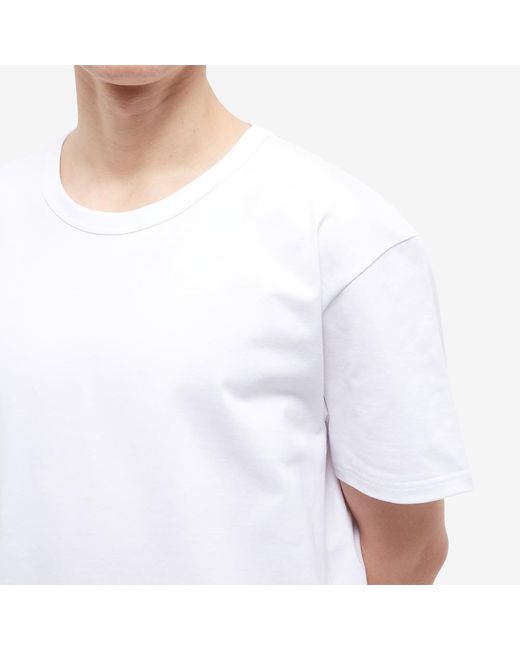 McQueen White T-Shirt With Round Neck And Short Sleeves for men