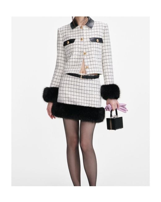 Self-Portrait White Neutrals Jackets