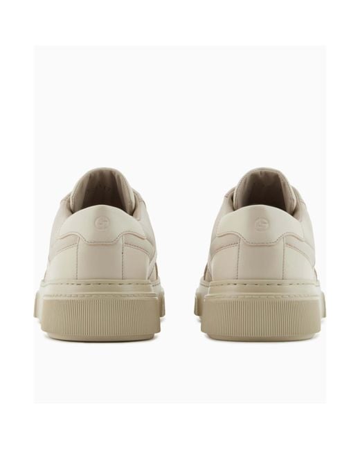Giorgio Armani Gray Panelled Sneakers for men