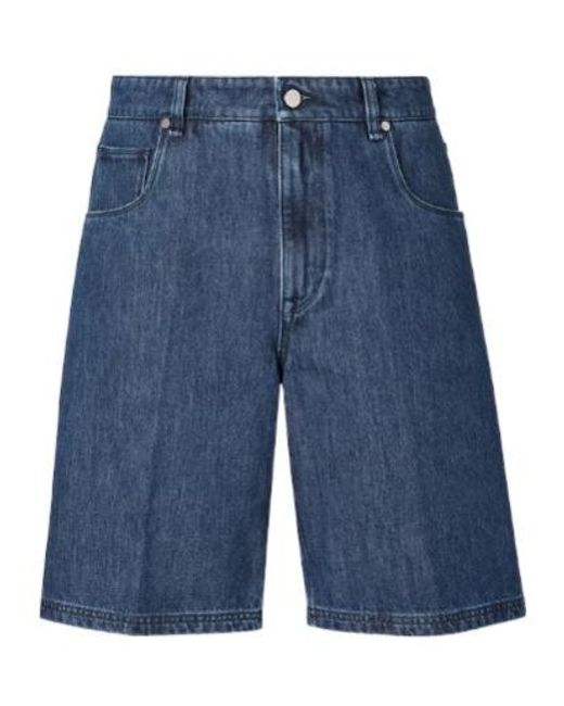 Fendi Blue Relaxed Bermuda Shorts for men
