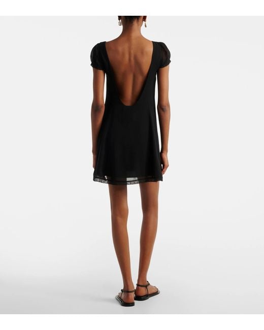 Posse Black Lace-Trimmed Dress